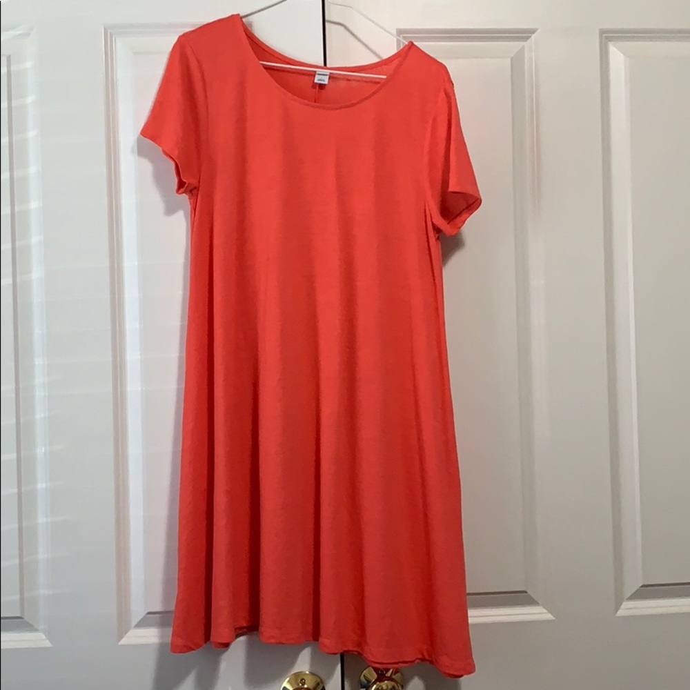 Old Navy Coral Swing Dress (SZ. L)